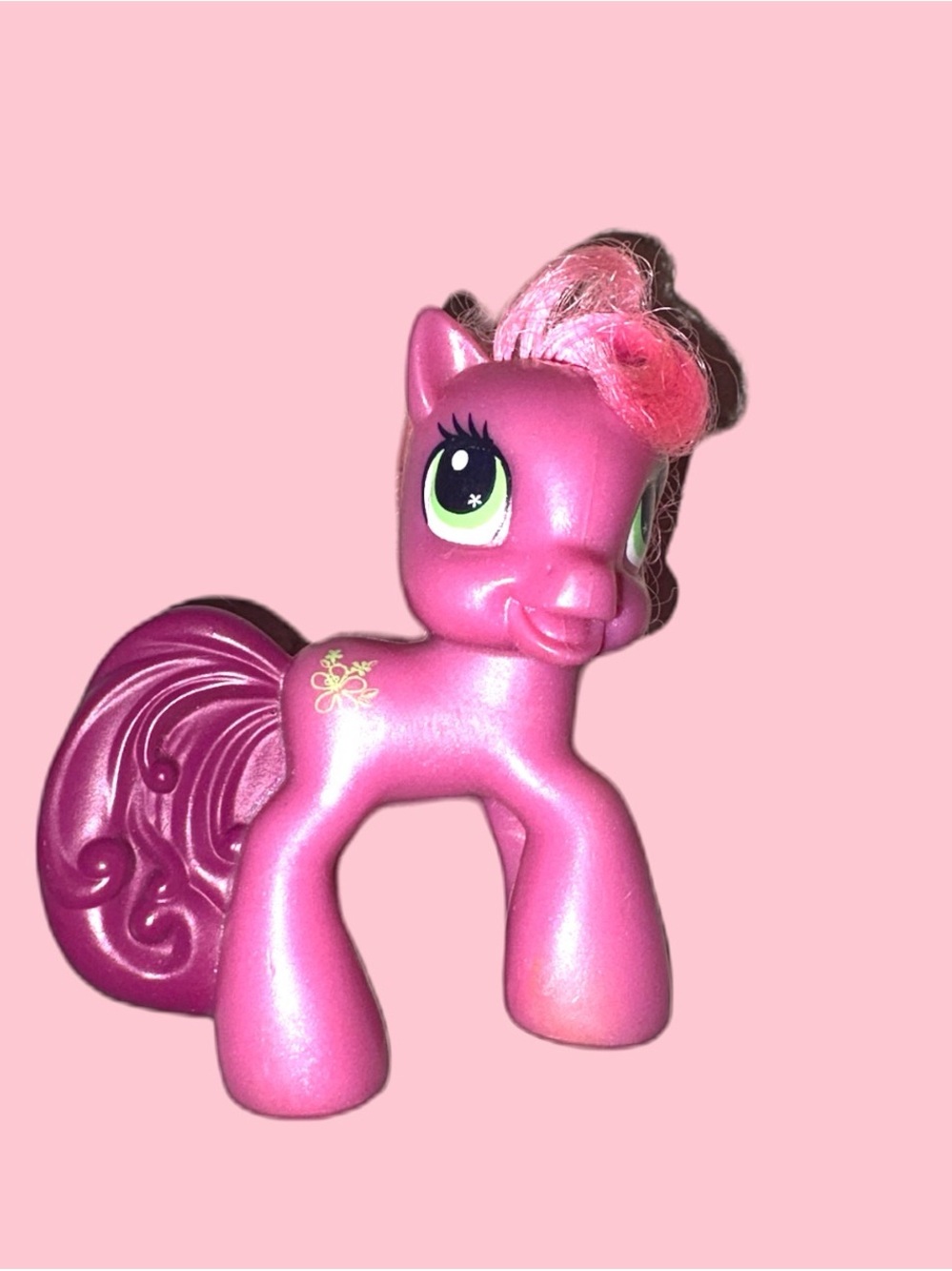 My Little Pony Pink Play Figure with Green Eyes